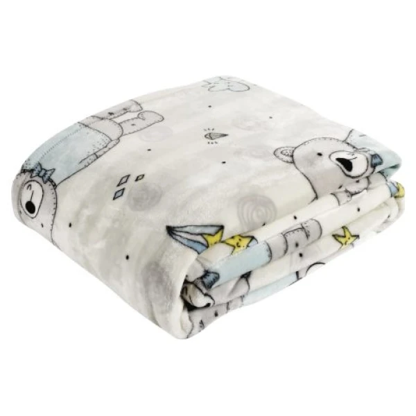 Κουβέρτα βρεφική fleece Das Home Relax 4767 Εκρού Σιέλ
