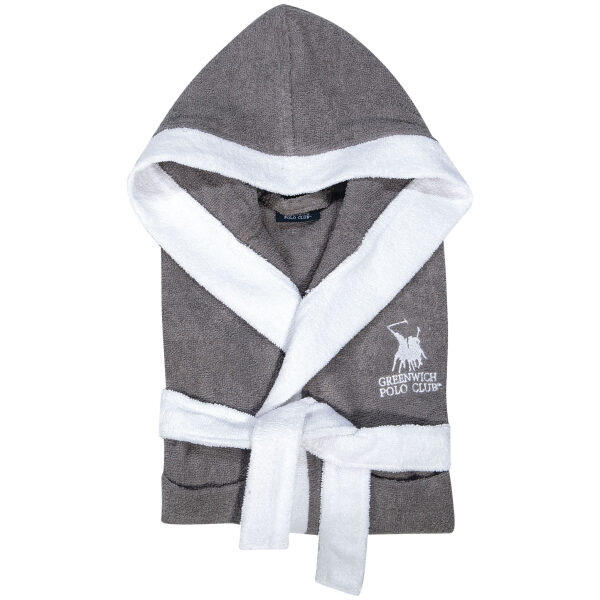 Child's Bathrobe Greenwich Polo Club 8601 Grey