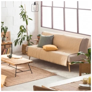 Two-seater sofa throw 180×250 Gofis Home Mustard