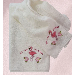 Set of towels 2pcs Homeline 899 Flamingo