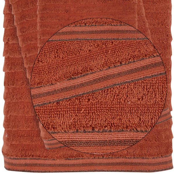 Set of towels 3pcs Das Home Best 0582 Dark Orange