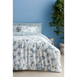 Double sheets set 200×260 Almond tree Light Blue White