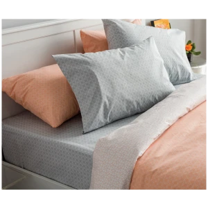 Set of double sheets 220x260 Ariadne Orange Gray