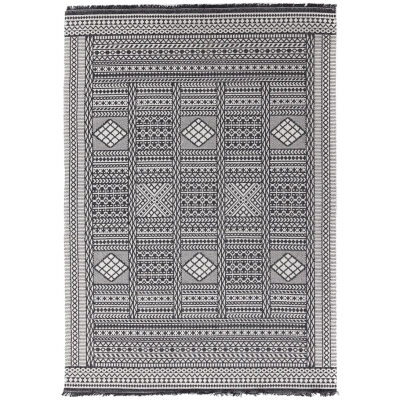 Βαμβακερό Χαλί Casa Cotton 22094 Black Royal Carpet