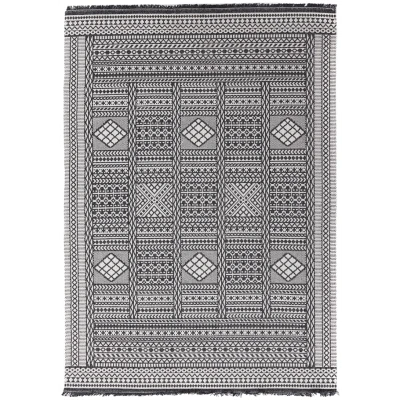 Βαμβακερό Χαλί Casa Cotton 22094 Black Royal Carpet