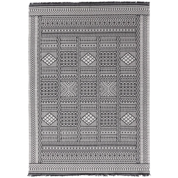 Cotton Carpet Casa Cotton 22094 Black Royal Carpet