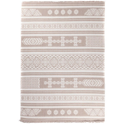 Βαμβακερό Χαλί Casa Cotton 22095 Beige Royal Carpet
