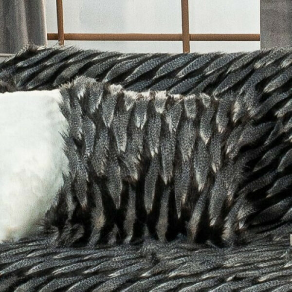Decorative pillowcase 45×45 Teoran Pelt 22 Black