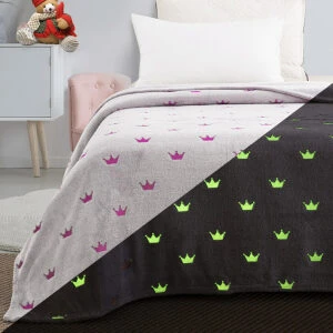 Blanket fleece 160x220 Beauty Home Art 6144 Grey