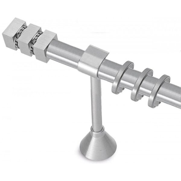 Metal curtain rod Φ25 Demo Dream Strass Nickel Matte