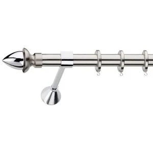 Metal curtain rod Φ25 Demo Focus Nickel Matte Chrome