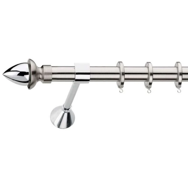 Metal curtain rod Φ25 Demo Focus Nickel Matte Chrome