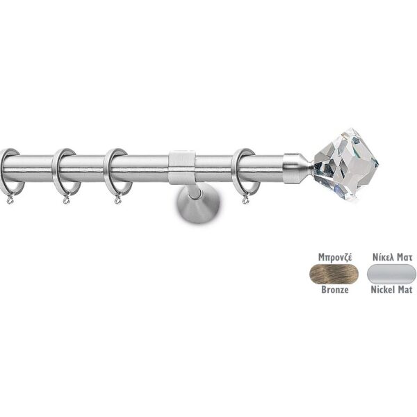 Metal curtain rod Φ25 Demo Gemini Crystal
