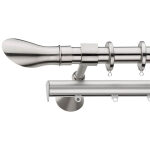 Metal curtain rod Φ25 Demo Ikaria Nickel Matte