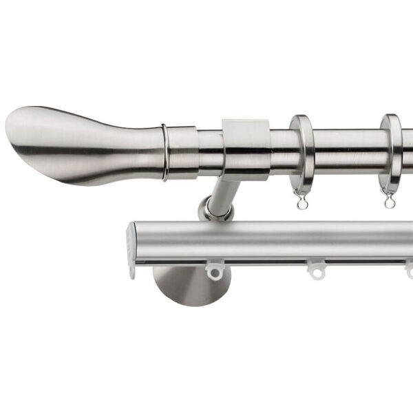 Metal curtain rod Φ25 Demo Ikaria Nickel Matte