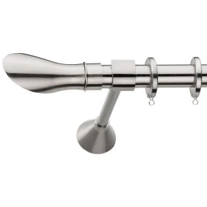 Metal curtain rod Φ25 Demo Ikaria Nickel Matte