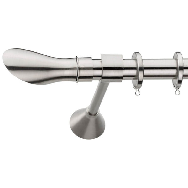 Metal curtain rod Φ25 Demo Ikaria Nickel Matte