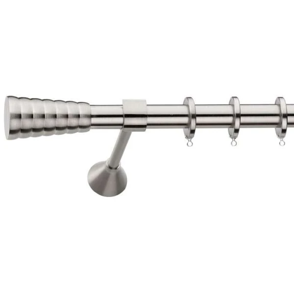 Metal curtain rod Φ25 Demo Matrix Nickel Matte