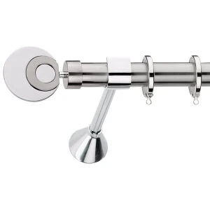 Metal curtain rod Φ25 Demo Panses Nickel Matte