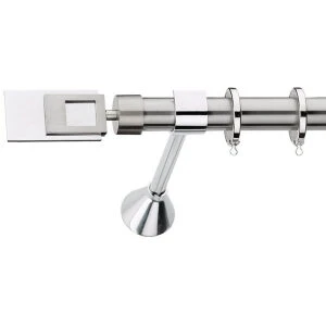 Metal curtain rod Φ25 Demo Scorpios Nickel Matte