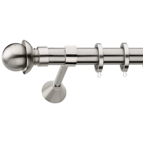 Metal curtain rod Φ25 Demo Sylvia Nickel Matte