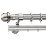 Metal curtain rod Φ25 Demo Sylvia Nickel Matte