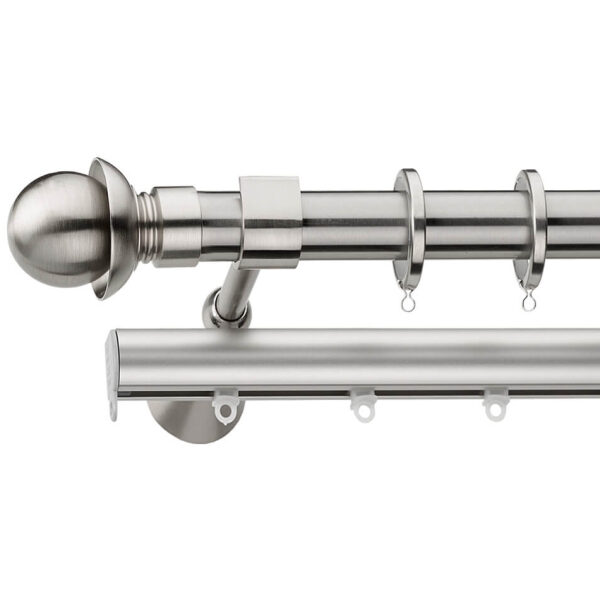 Metal curtain rod Φ25 Demo Sylvia Nickel Matte