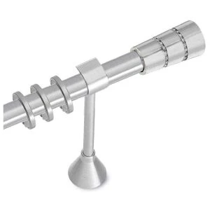 Metal curtain rod Φ25 Demo Vera Strass Nickel Matte