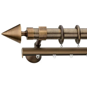 Metal curtain rod Φ30 Demo Pyramida Bronze