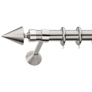 Metal curtain rod Φ30 Demo Pyramida Nickel Matte