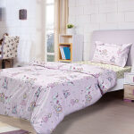 Bed sheet set Beauty Home Tale Art 6171 Pink Yellow
