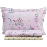Bed sheet set Beauty Home Tale Art 6171 Pink Yellow