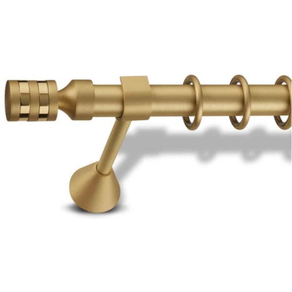Metal curtain rod A2 Φ25 Domus Matte Gold Opaco