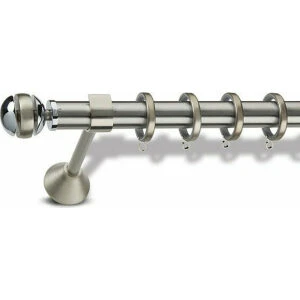 Metal curtain rod Iris Φ25 Domus Nickel Matt