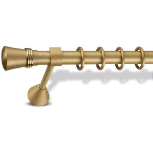 Metal curtain rod Lemnos Φ25 Domus Gold Matte Opaco