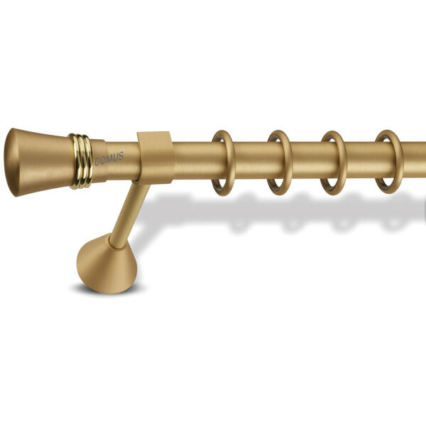 Metal curtain rod Lemnos Φ25 Domus Gold Matte Opaco