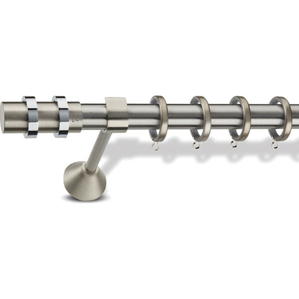 Metal curtain rod Oia Φ25 Domus Nickel Matt