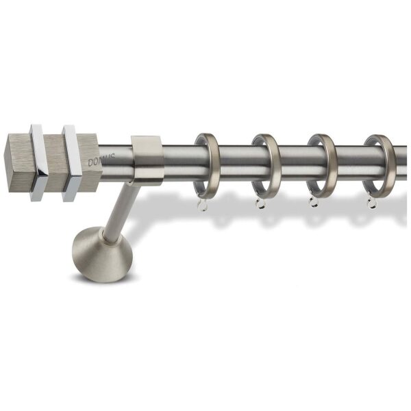 Metal curtain rod Sparta Φ25 Domus Nickel Matt