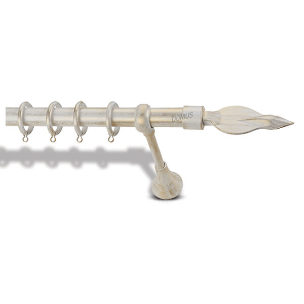 Forged curtain rod Arrow Φ25 Domus White Gold